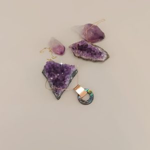 Handmade Solid Gold Abalone Shell Necklace