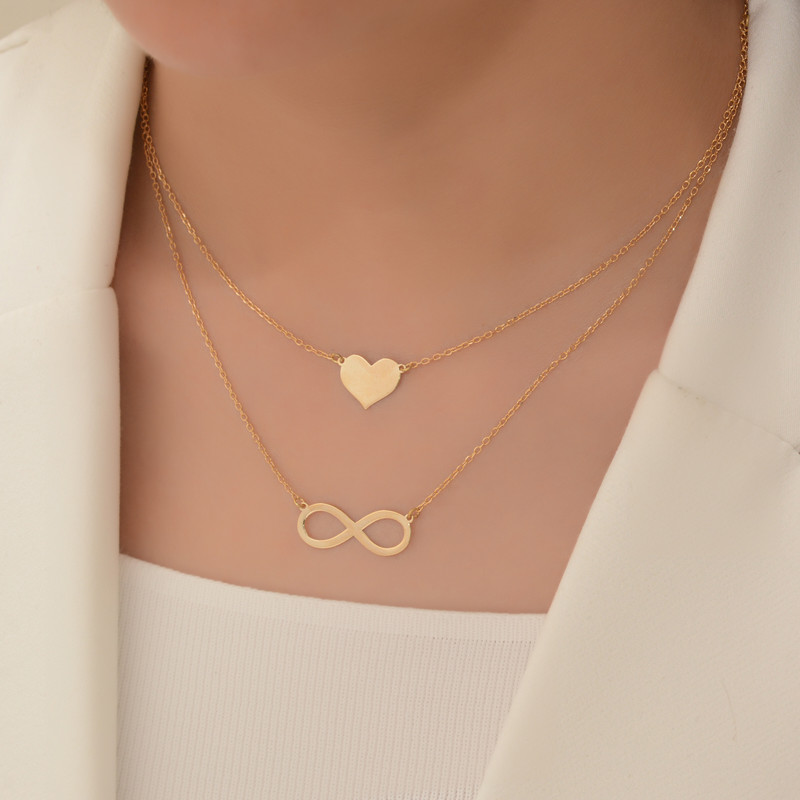 Valentine's Solid Gold Heart Necklace, Handmade Solid Gold Heart Pendant Necklace, Valentine's Gift for Her