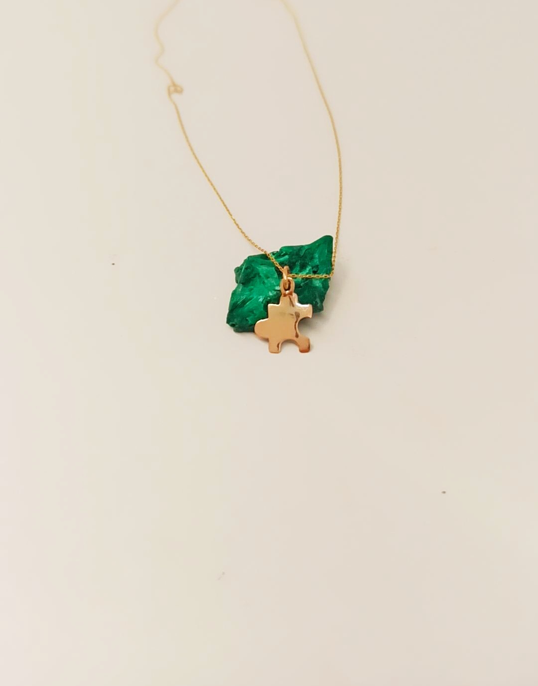 Handmade Solid Gold Puzzle Necklace - Image 8