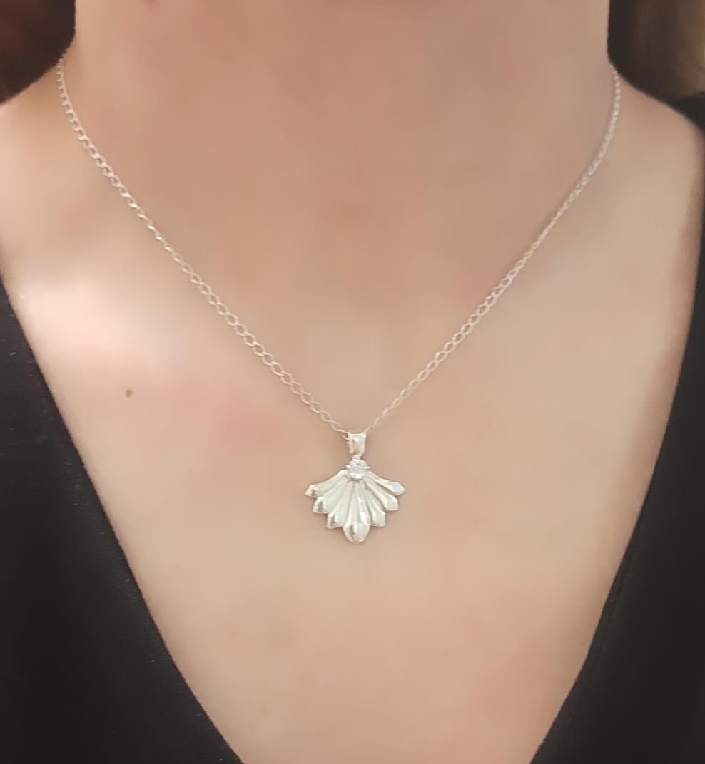 Initial Letter Necklace 14K Solid Gold Handmade - Image 14