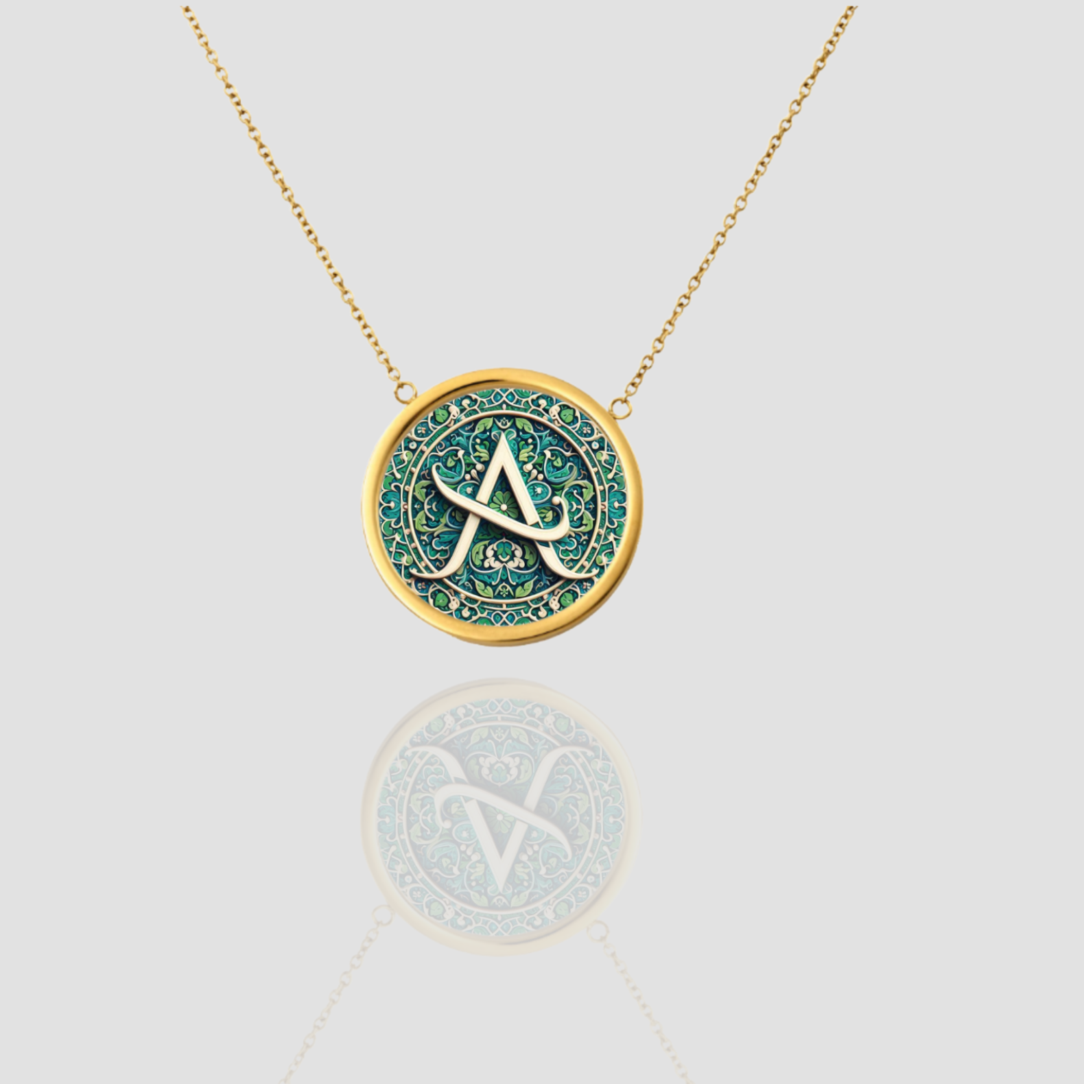 Handmade Solid Gold Initial Letter Necklace, Personalized Necklace Custom Monogram Pendant, Name Letter A Initial Pendant - Image 5
